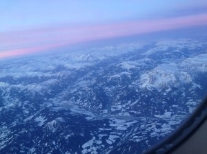 Alpy - przed lądowaniem w Monachium