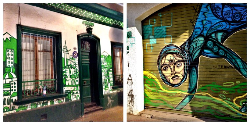 Murale w Bellavista to nieodłączny element krajobrazu. Pomalowane są kluby, knajpy ale też zwykłe domy czy nawet garażowe bramy...